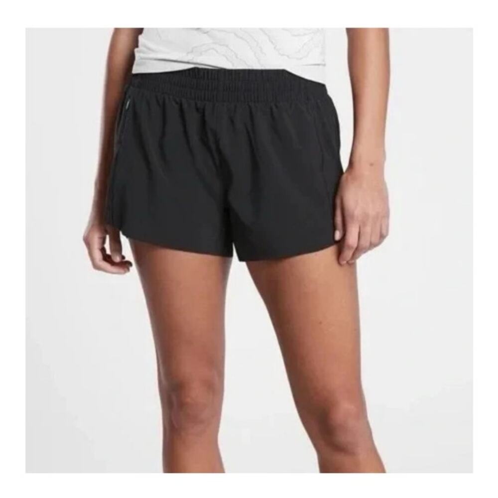 Athleta Hustle Black Athletic  Shorts size 1X